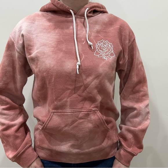 Obey Rose Hoodie – Pink Tie-Dye – Size Small - Picture 2 of 6